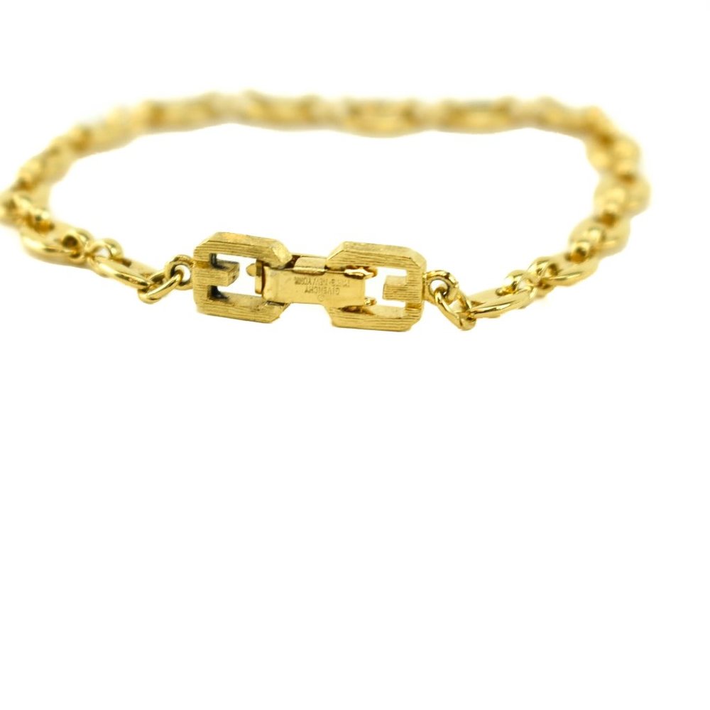 GIVENCHY: Gold, Marina Link "G" Clasp Bracelet mz - Picture 3 of 8